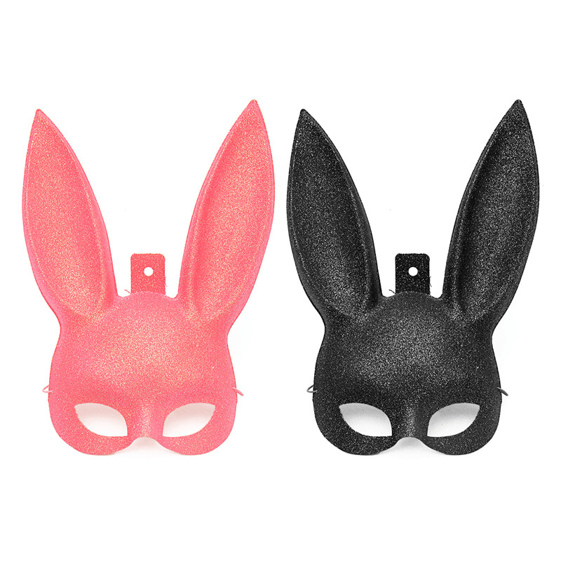 Linda fiesta de Halloween Cosplay Fancy Rabbit Face Mask Decoración Props Juguetes