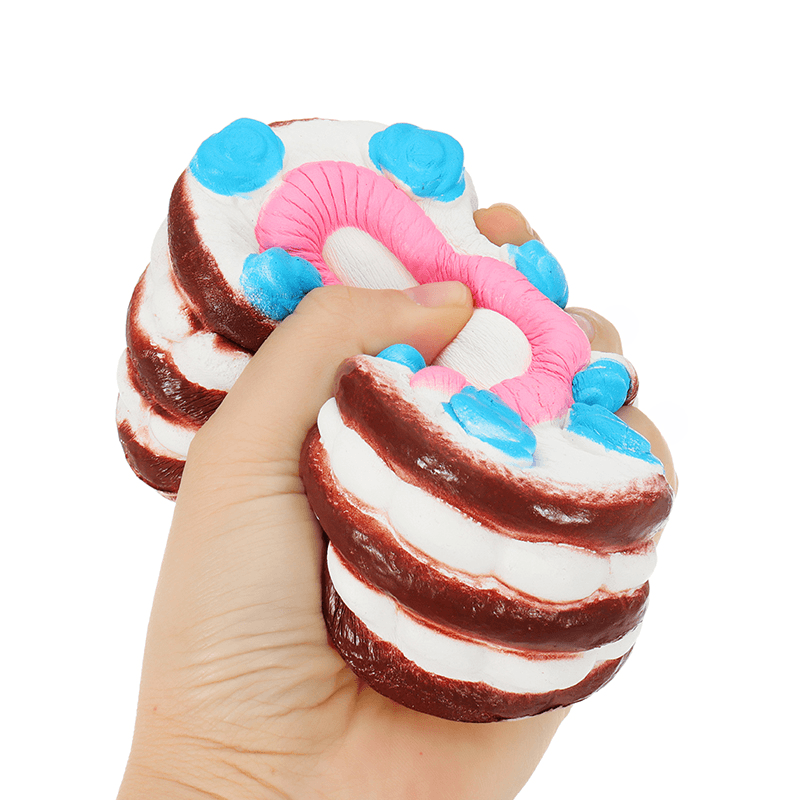 2PCS Jumbo Squishy Love Cake 12Cm Slow Rising Collection Gift Decor Toy