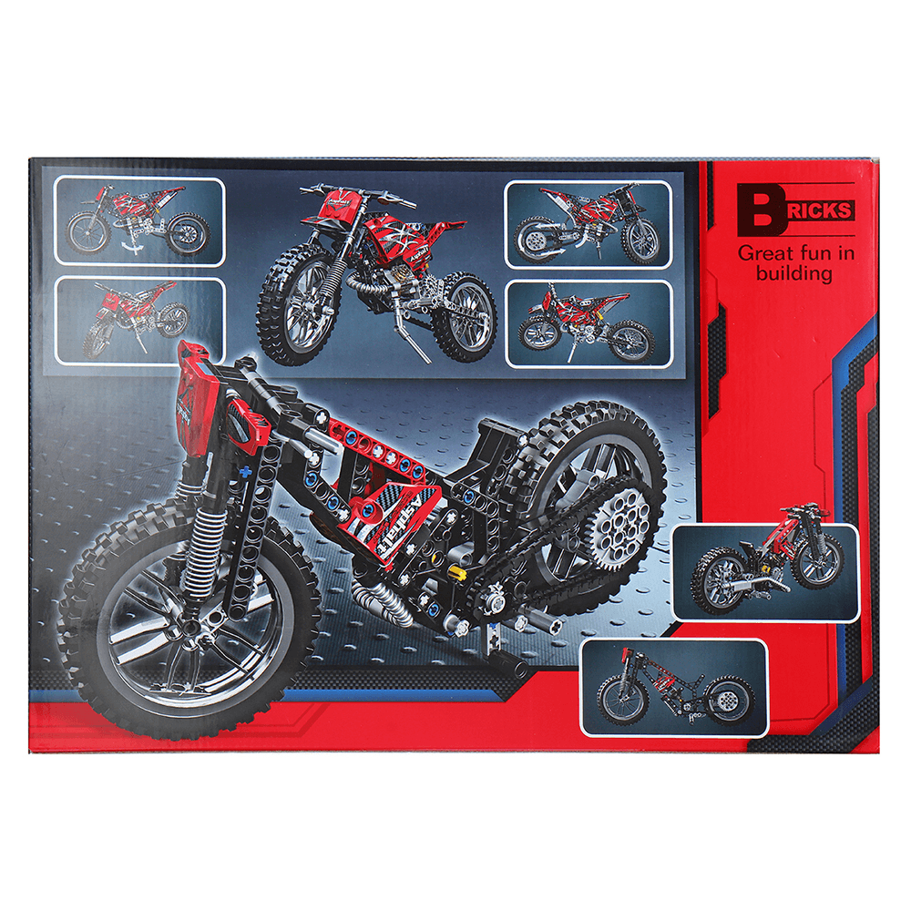 Decool Technic City Moto Cross Bike mit Box Bausteine ​​Spielzeug Bricks Classic Modell Kinder Spielzeug Kinder Geschenk