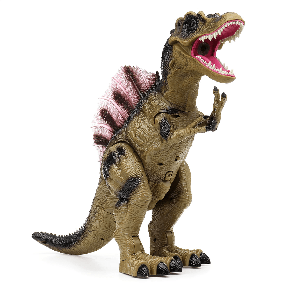 Gehender Dinosaurier Spinosaurus, beleuchtete Kinderspielzeugfigur, Geräusche, echte Bewegung, LED