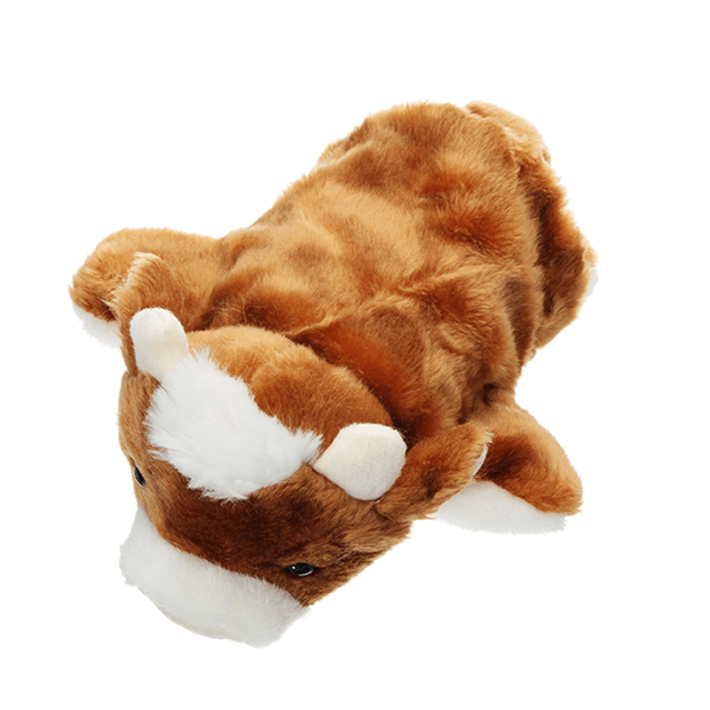 27CM Stuffed Animal Cow Hand Puppet Classic Children Figure Puppet Toys Plush