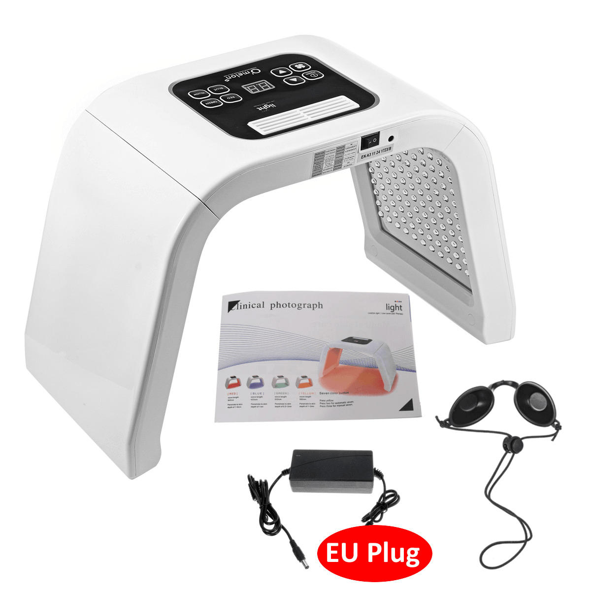 7 Colors PDT LED Light Photon Therapy Skin Care anti Aging Facial Machine Beauty Instrument