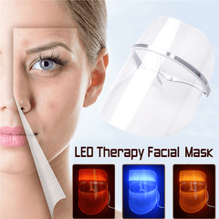 3 Colors LED Light Therapy Face Mask anti Acne anti Wrinkle Facial SPA Instrument Treatment Beauty Machine Face Skin Care Tools