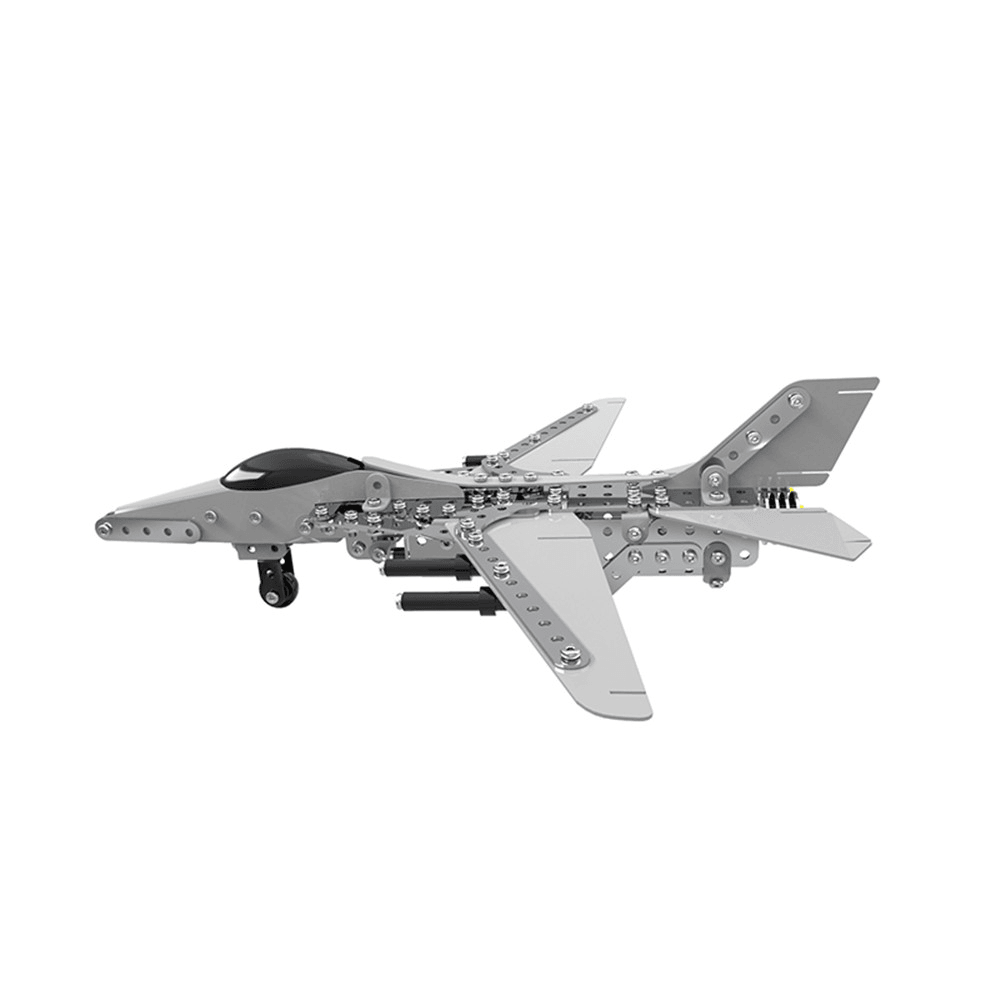 Mofun 3D Metal Puzzle Model Building Stainless Steel Aircraft Fighter Plane 470PCS