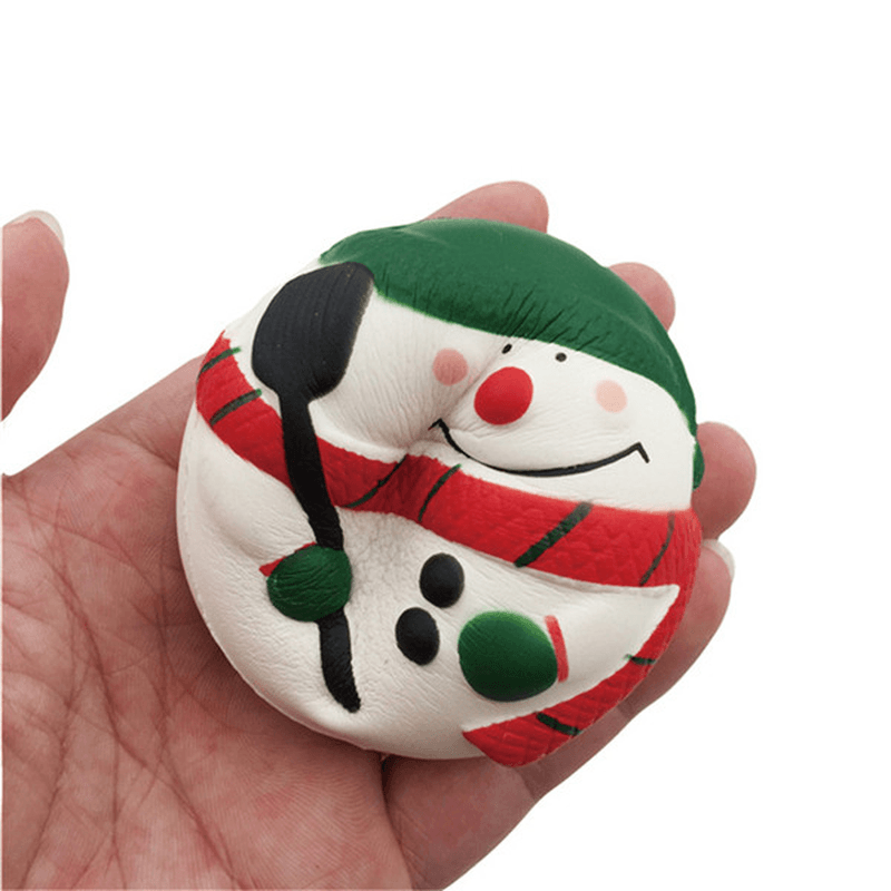 Squishyfun Squishy Schneemann Weihnachten Weihnachtsmann 7 cm langsam aufsteigend mit Verpackung Sammlung Geschenk