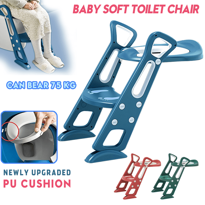 Asiento de entrenamiento para ir al baño para bebés y niños con escalera de taburete, silla de baño para niños pequeños