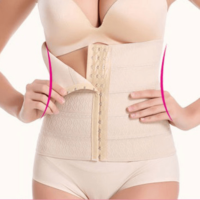 Breathable Elastic Corset Waist Trainer Body Shaper Slim Belt Modeling Strap Shapewear