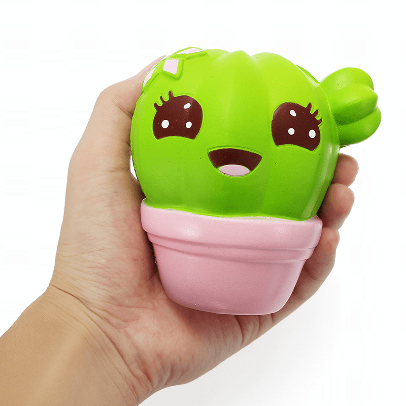 Xinda Squishy Cactus Plant 11Cm Soft Slow Rising with Packaging Collection Gift Decor Toy