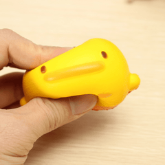 Squishy Yellow Duck Soft Cute Kawaii Phone Bag Strap Toy Gift 7*6.5*4Cm