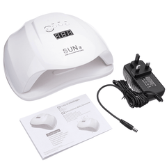 SUNX 54W UV LED Lamp Nail Dryer Machine Nail Cure Gel Polish Infrared Sensor 4 Timers