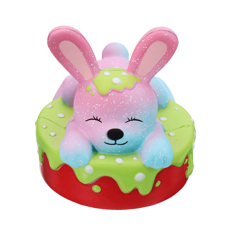 Oriker Squishy Rabbit Bunny Cake Cute Slow Rising Toy Soft Gift Collection with Box Packing