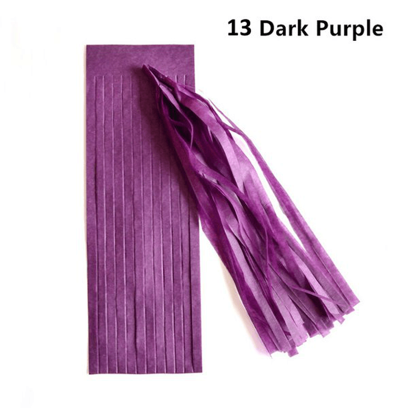 14 Inch Tissue Paper Tassel Garland Birthdays Party Decorations Event Gift Pack Balloon Accessoriess