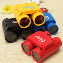 Telescopio binocular de juguete con aumento de 2,5 X 26 para niños y correa para el cuello