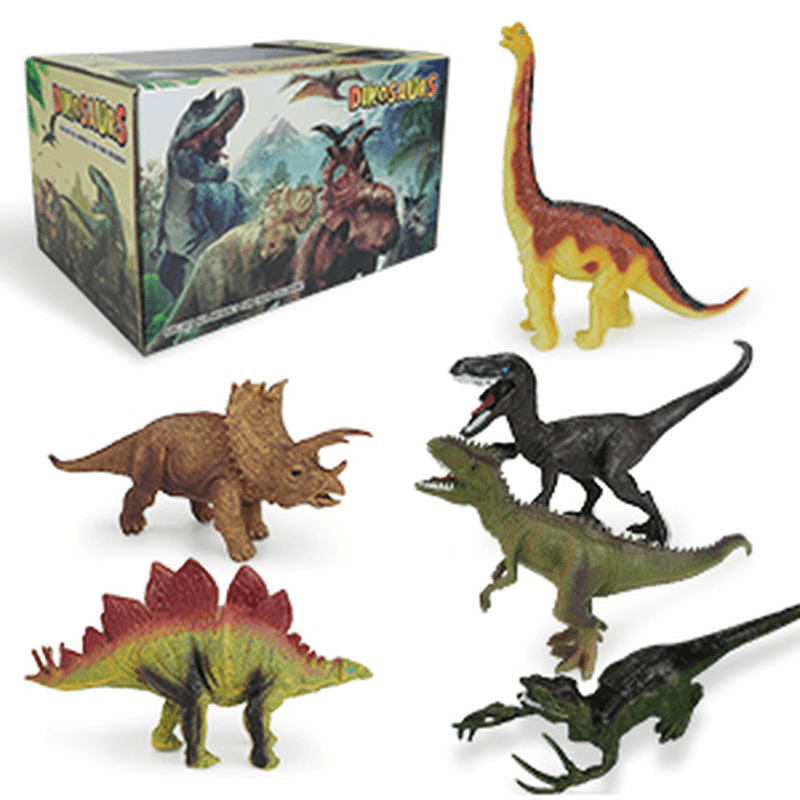 Dinosaurier-Spielzeug, Dinosaurier-Figuren mit Aktivitätswelt, Spielmatte und Bäumen, pädagogisch realistisches Dinosaurier-Spielset zum Erstellen einer Dino-Welt, einschließlich Triceratops, Velociraptor, für Kinder, Jungen und Mädchen