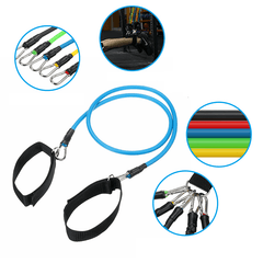 11Pcs Yoga Pilates Resistance Bands Set Abs Exercise Fitness Tube Workout Bands Gym Training