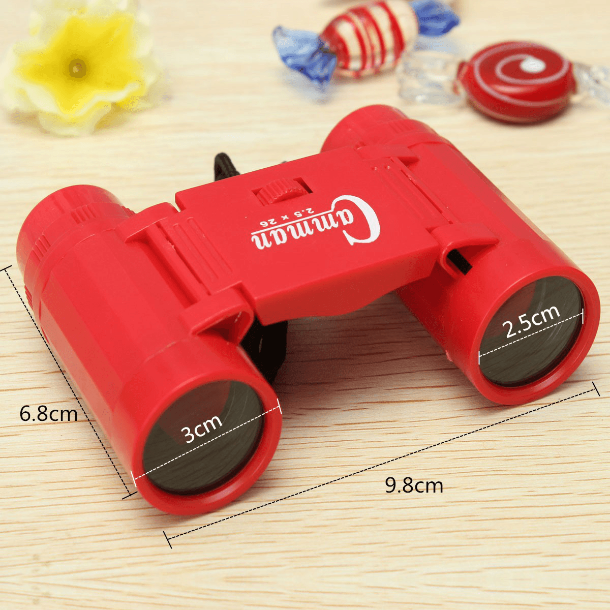 Kid Children'S 2.5 X 26 Magnification Toy Binocular Telescope + Neck Tie Strap