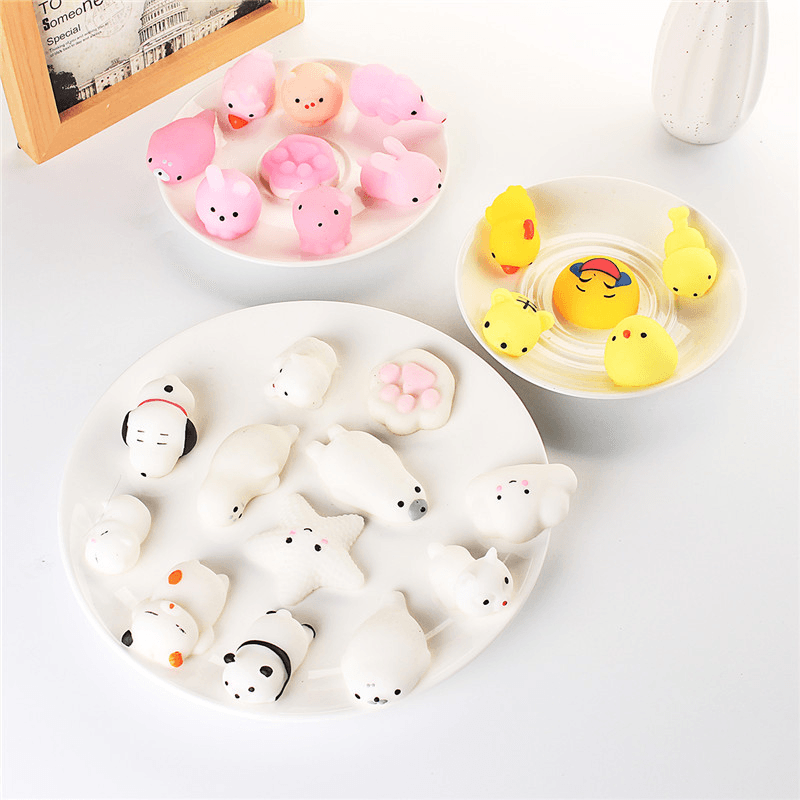 25 PCS Random Squishy Lot Slow Rising Kawaii Cute Animal Squeeze Hand Toy