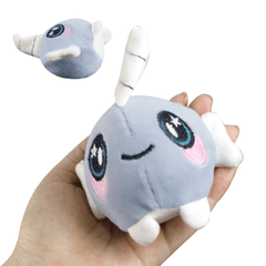 Mofun Squishimal Squishamals 8.5Cm Narwhals Squishy Foamed Plush Stuffed Squeezable Toy Slow Rising Gift