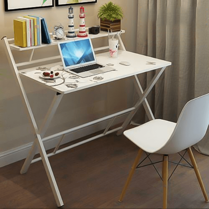 83.5/100Cm Folding Computer Desk Free Installation Home Office Laptop Table Writing Table save Space for Students Study Adult Work