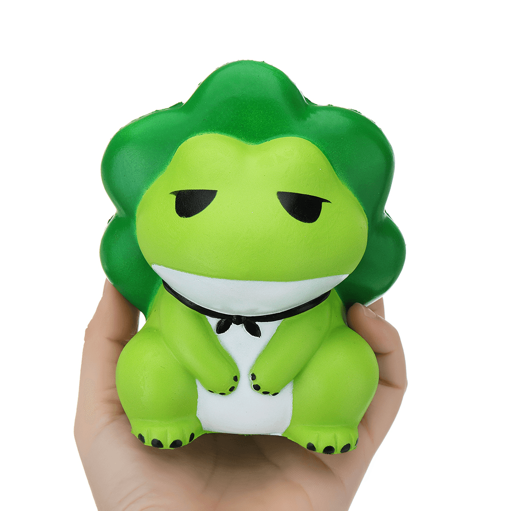 Frosch-Squishy, ​​15 cm, langsam aufsteigend, mit Verpackung, Sammlung, Geschenk-Stofftier