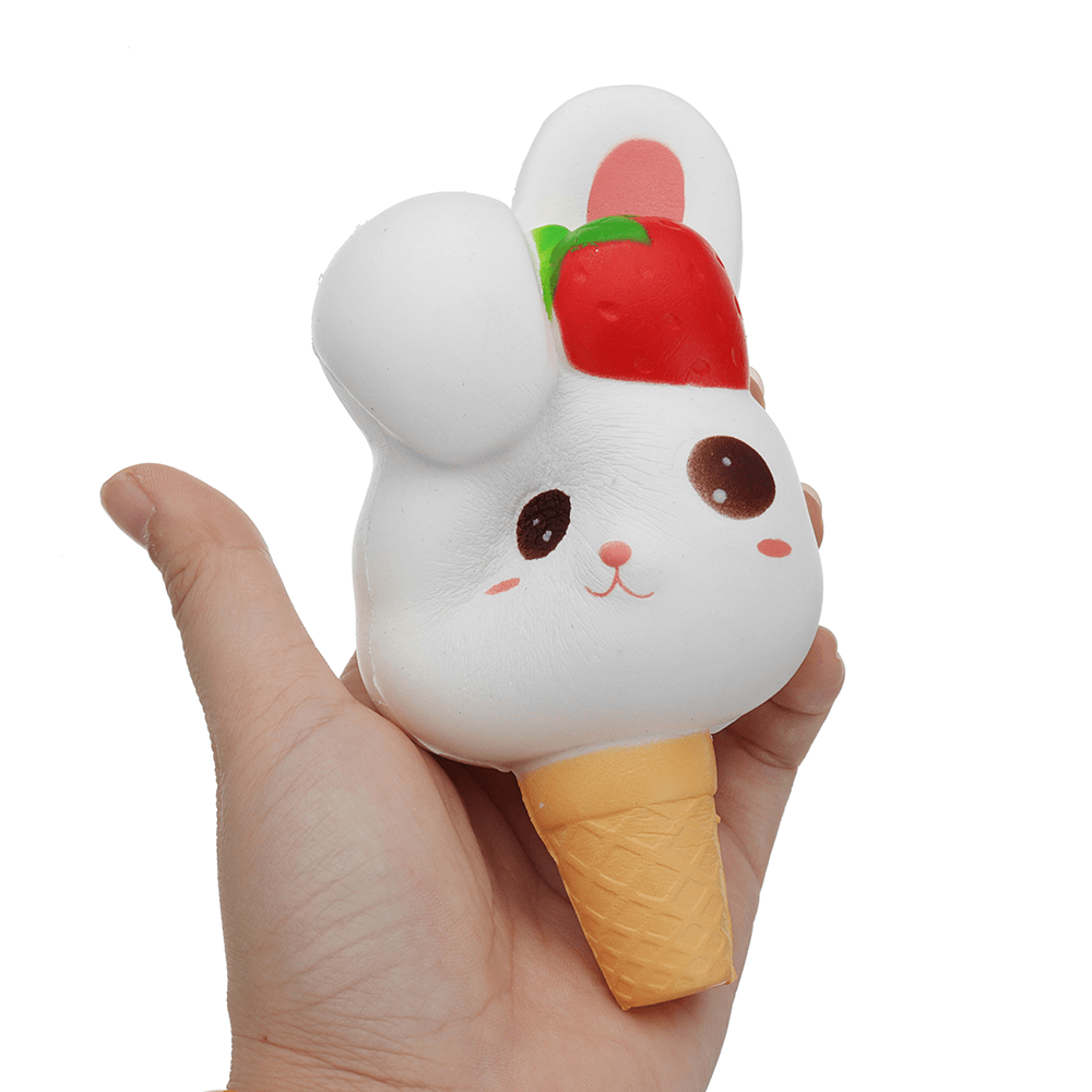 Gigglebread Rabbit Ice Cream Squishy 13.5*6.5*6CM Slow Rising with Packaging Collection Gift