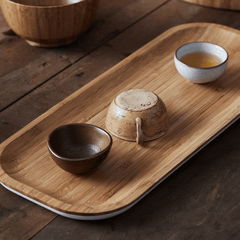 CHENGSHE Bamboo Tea Tray Mat Kung Fu Tea Making Tools From