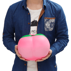 25Cm Enorme Pesca Jumbo Squishy 10" Morbido Lento Aumento Frutta Gigante Giocattolo Collezione Regalo