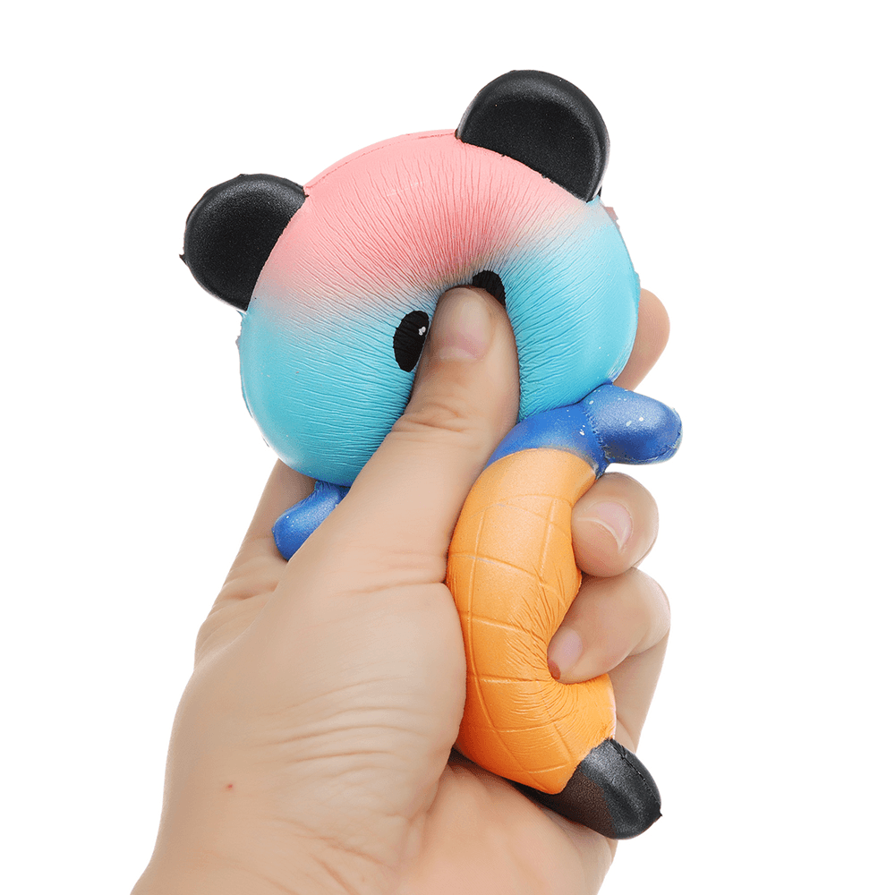 PURAMI Panda Squishy 16 cm, langsam aufsteigend, mit Verpackung, Sammlung, Geschenk-Stofftier