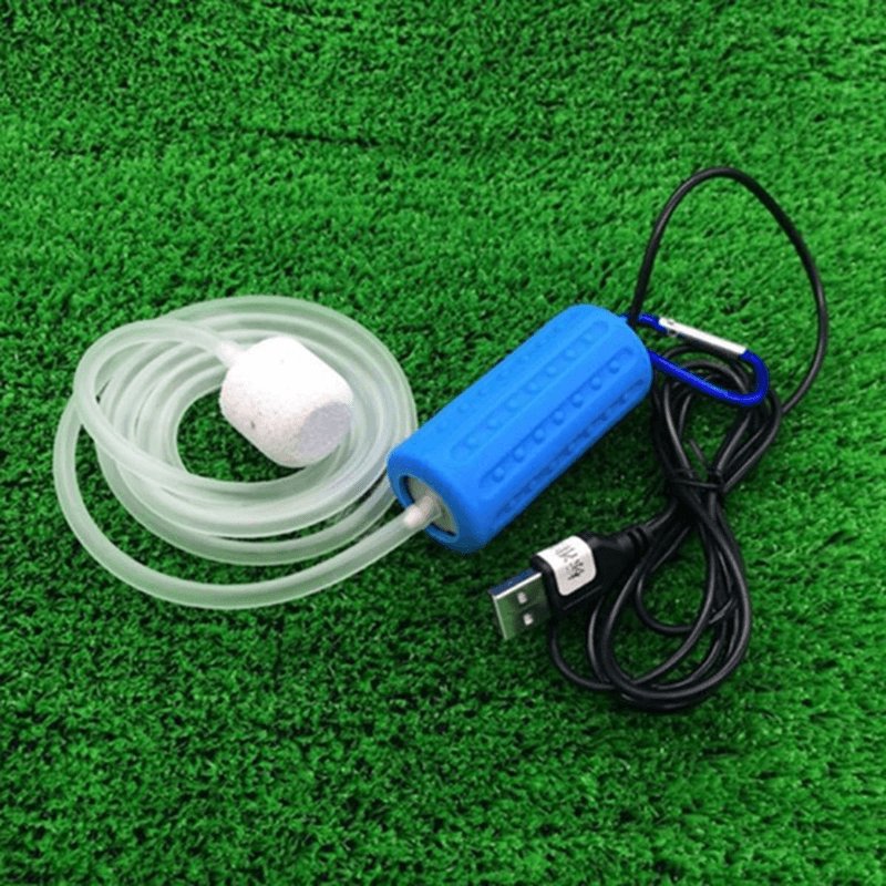 Portable Mini USB Aquarium Fish Tank Oxygen Air Pump Mute Energy Saving Supplies USB Oxygen Pump