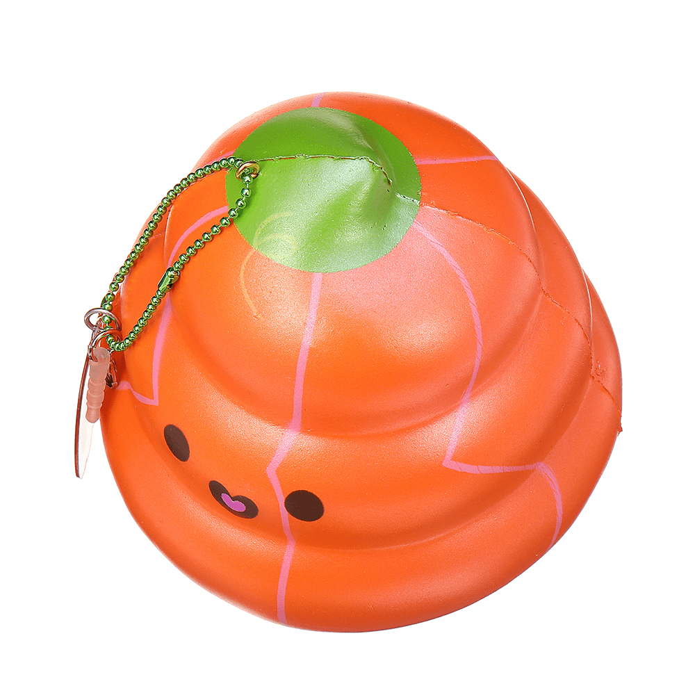 Puni Maru 14Cm Squishy Pumpkin Poop Super Slow Rising Toy Tag Gift