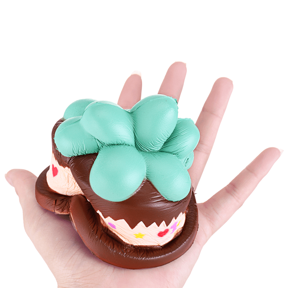 Squishy Plant Chocolate Cream Cake 9CM Langsam steigendes Rebound-Spielzeug mit Verpackung als Geschenkdekoration