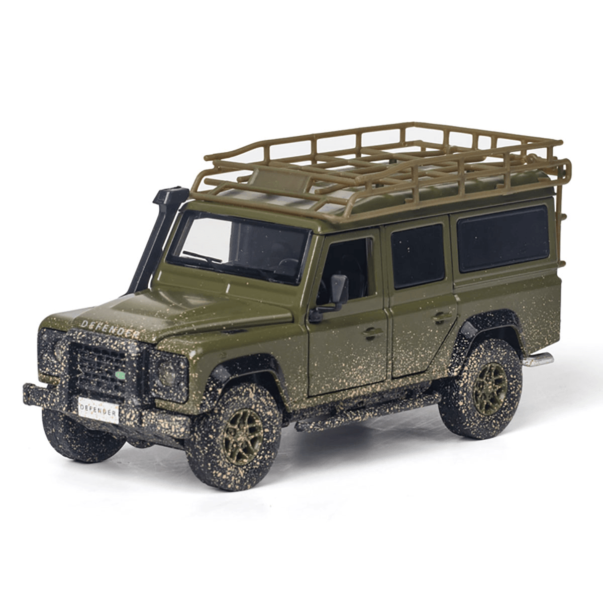 1:32 Legierung Land Rovers Defenders Hinterrad Zurückziehen Diecast Auto Modell Spielzeug mit Sound Licht für Geschenk Sammlung