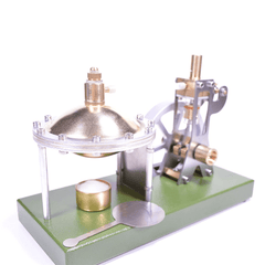 Enjomor Vertical Transparent Cylinder Steam Engine with UFO Hero'S Engine Boiler Education Toy Gift for Adults & Kids