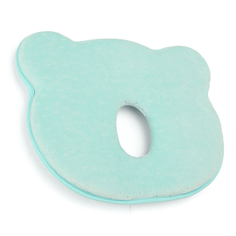 22X26X3.5Cm Memory Cotton Newborn Baby Correcting Head Cervical Vertebra Pillow Blue Pink