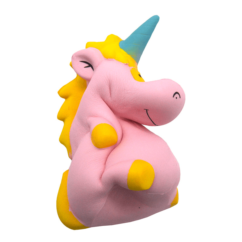 Areedy Squishy Baby-Einhorn-Nilpferd, 14 cm x 10 cm x 8 cm, lizenzierte, super langsam aufsteigende, niedliche, rosa duftende Originalverpackung