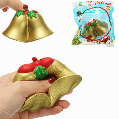 Chamäleon Squishy Christmas Jingle Bell Langsam steigendes Spielzeug mit Verpackung Kinder Weihnachtsgeschenk Dekor