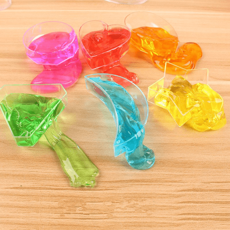 6PCS Crystal Slime Diamond Star Heart Moon Simulated Mud Jelly Plasticine Stress Relief Gift Toy