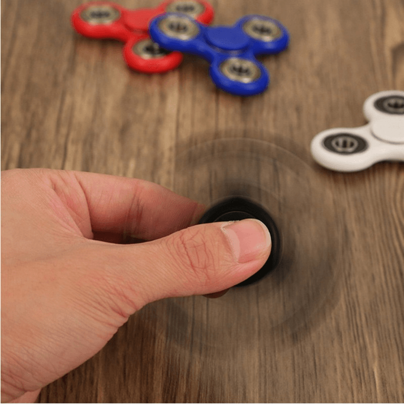 Fidget Hand Spinner Fingertips Gyro Stress Reliever Toy Tri Spinner Whiny for Autism and ADHD Kids