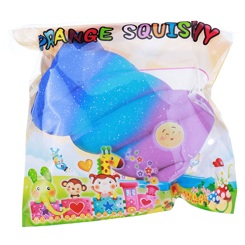 Orange Squishy 14CM Soft Cotton Candy Marshmallow Toys Slow Rising Fun Kid Gift with Packaging