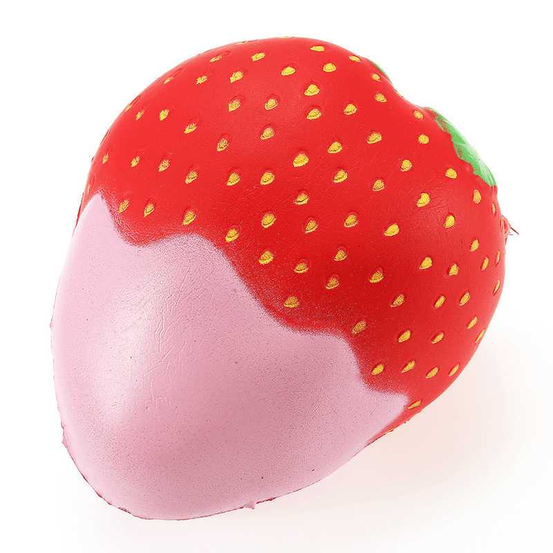 Yunxin Squishy Strawberry with Jam Jumbo 10Cm Soft Slow Rising with Packaging Collection Gift Decor