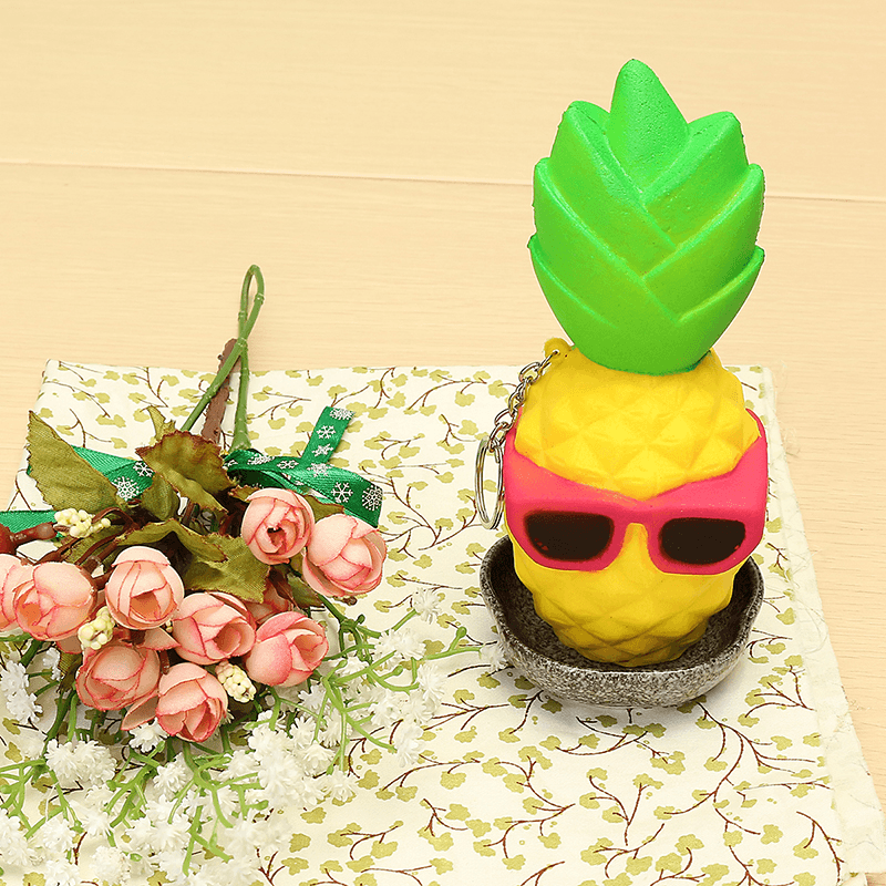 Squishy Cool Pineapple 16Cm Slow Rising Soft Squeeze Collection Gift Decor Toy