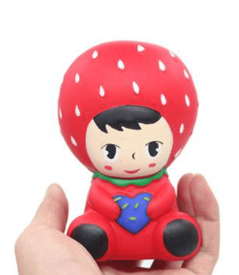 Squishy Strawberry Princess 10CM Slow Rising Rebound Jumbo Toys with Packaging Gift Decor