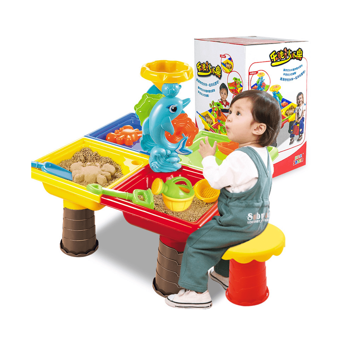 2 in 1 Multi-Style Sommer Strand Sand Kinder spielen Wasser graben Sanduhr spielen Sand Werkzeug Set Spielzeug für Kinder perfektes Geschenk