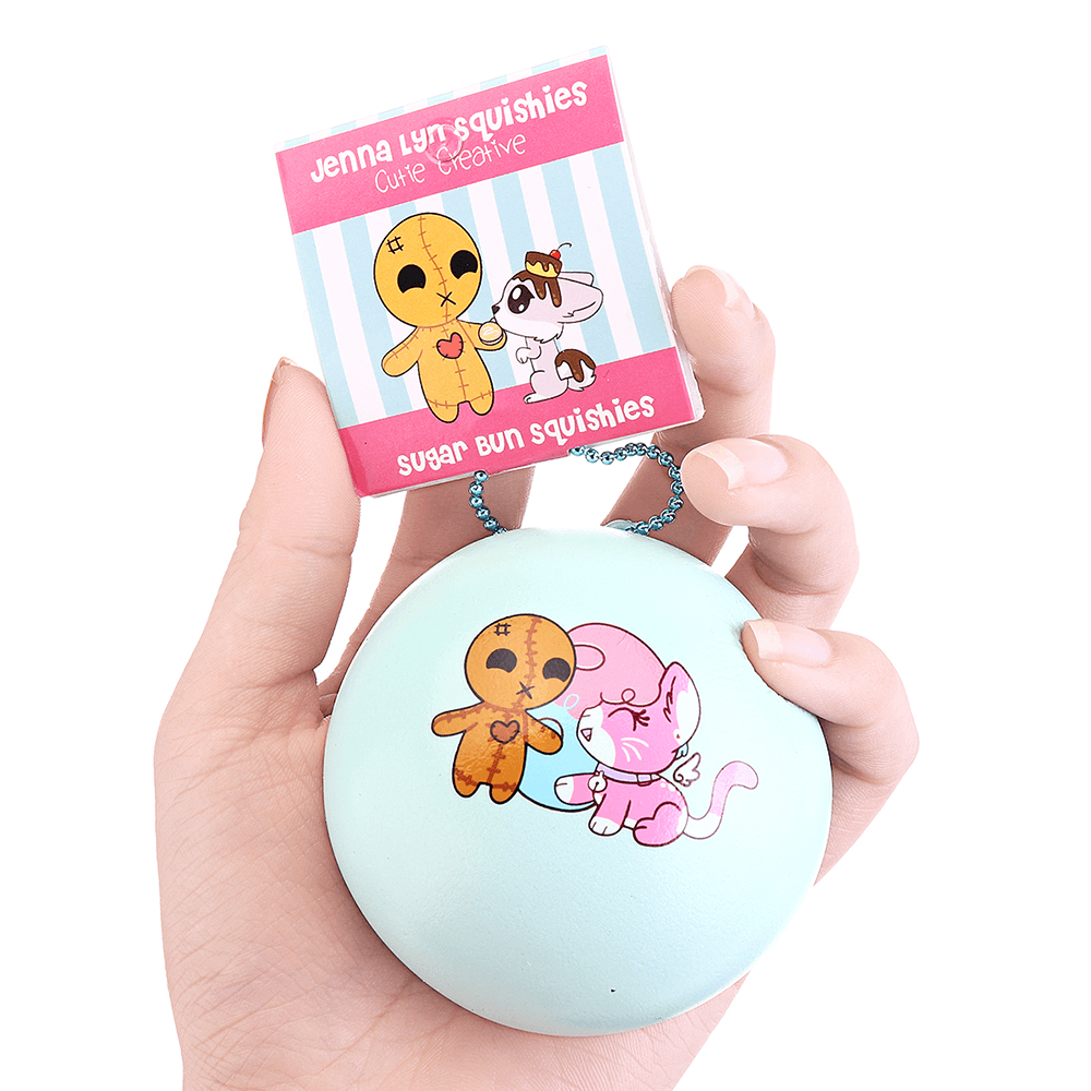 Cutie Creative 7 cm Mumien-Zuckerbrötchen-Brot-Hängeornament, Squishy-Geschenkkollektion mit Verpackung