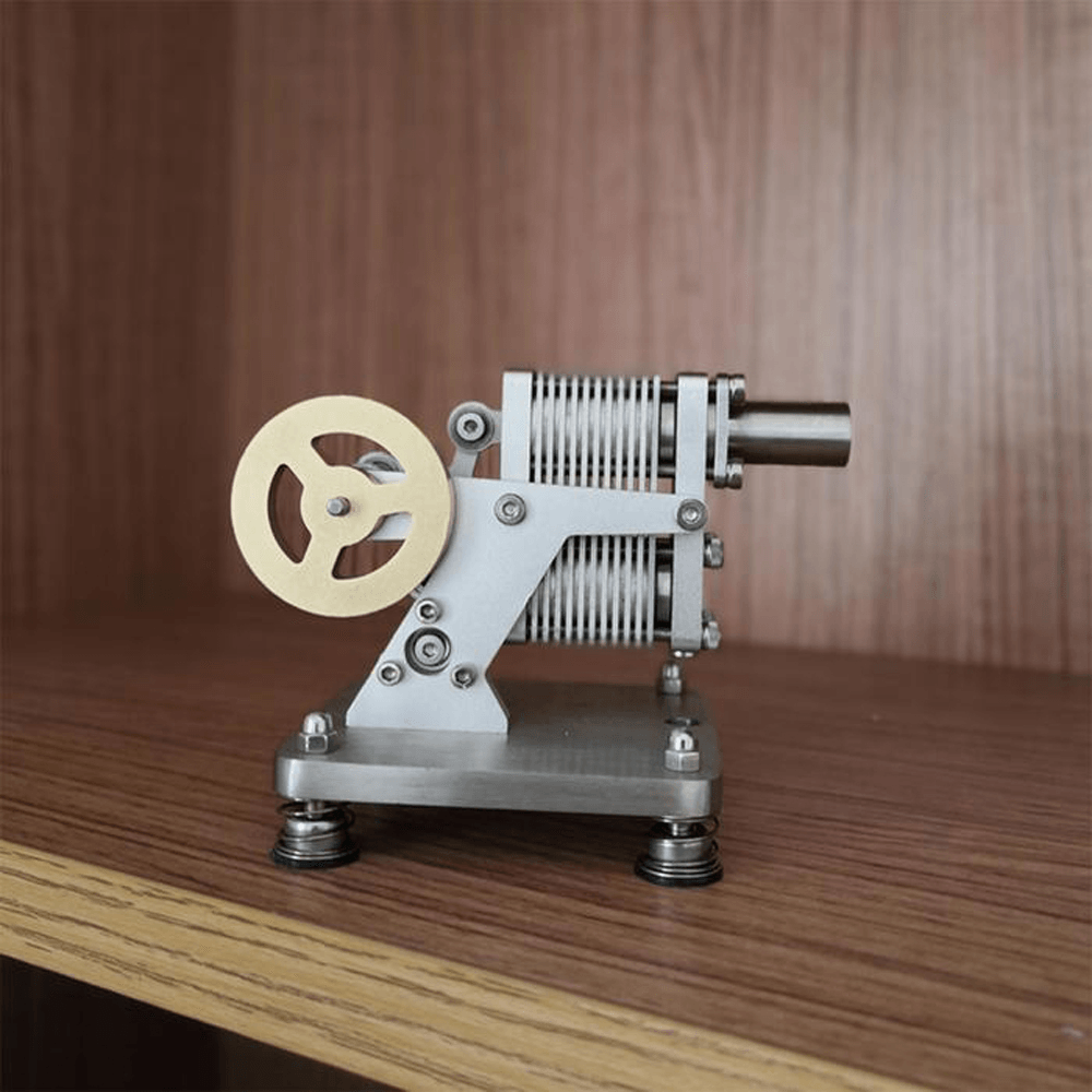 SH-015 Stirlingmotor-Bausatz aus Vollmetall mit Mini-Generator, Dampf-Wissenschafts-Lernmotor-Modellspielzeug