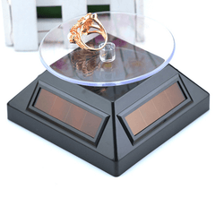 Solar Showcase 360° Turntable Rotation Display Stand for Displaying Jewelry Watch Ring Phone