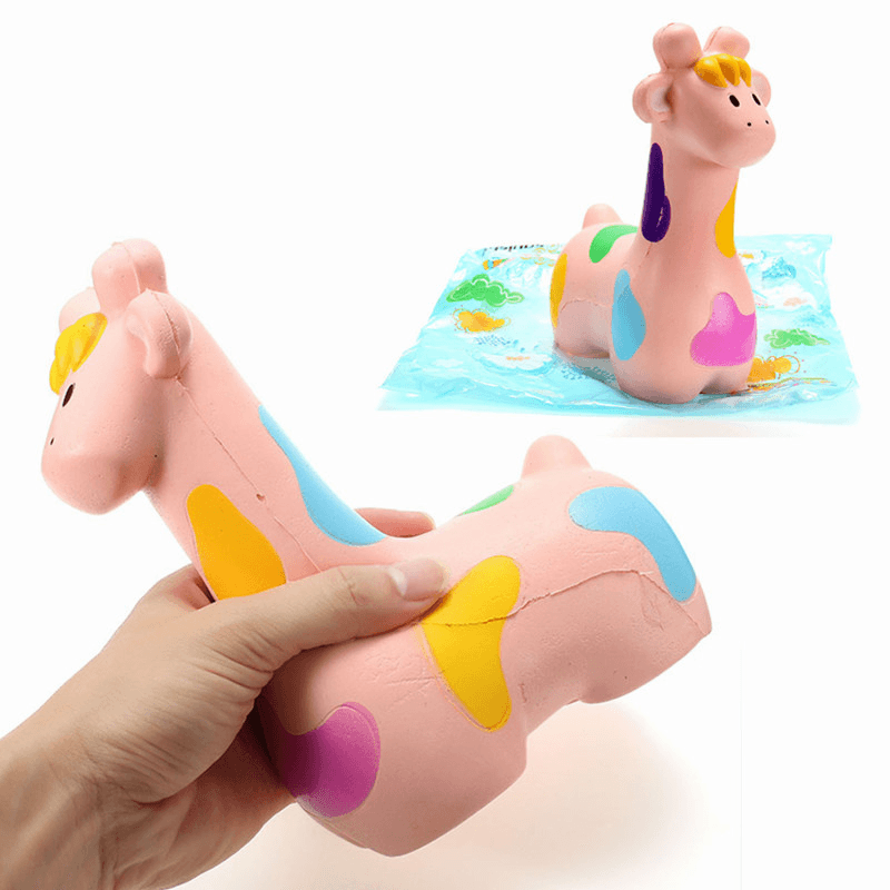 NO NO Squishy Giraffe Jumbo 20Cm Slow Rising with Packaging Collection Gift Decor Soft Squeeze Toy