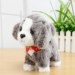 Electronic Interactive Robot Dog Pet Soft Stuffed Plush Toy Control Walk Sound Toy