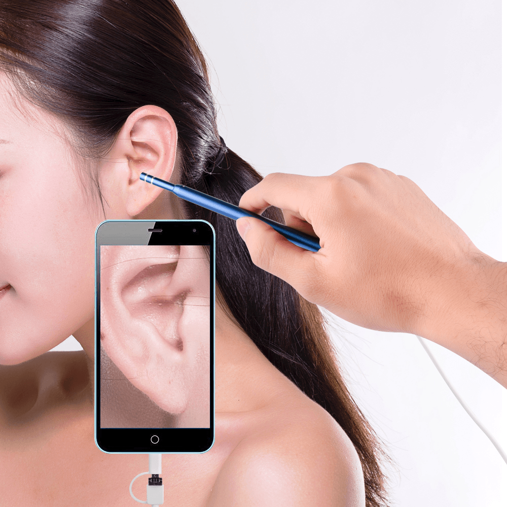 3 In1 USB HD Visual Ear Spoon 5.5Mm Android PC Ear Pick Otoscope Borescope Tool Health Careear Cleaning Endoscope