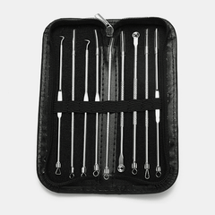 9 Pcs Acne Remover Tool Set Stainless Steel Double-Head Acne Needles Remove Blackhead Face Care Tool